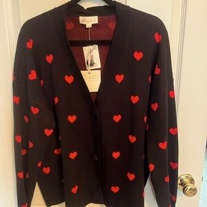 Heart cardigan XL NWT